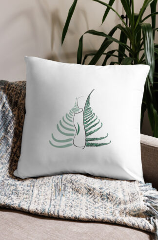 Corps de Fougère Housse de coussin