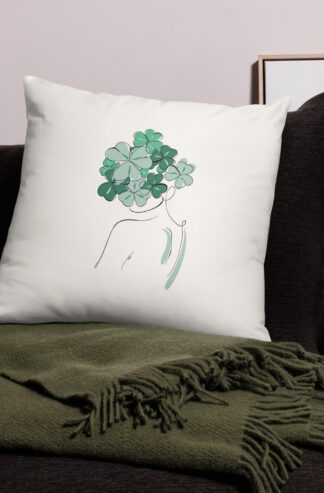 Femme Trèfle Housse coussin