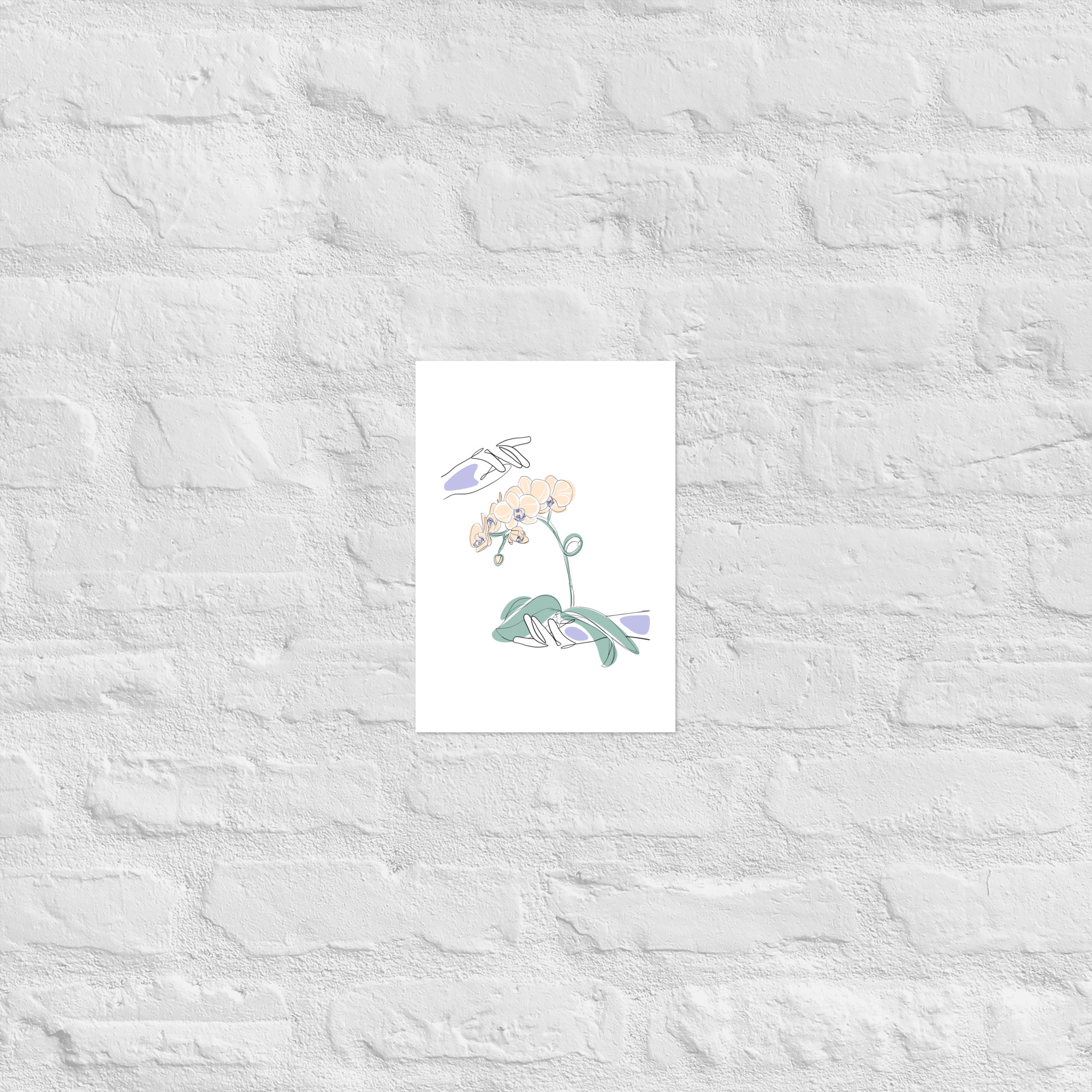 Mains Orchidées Affiche - Image 4