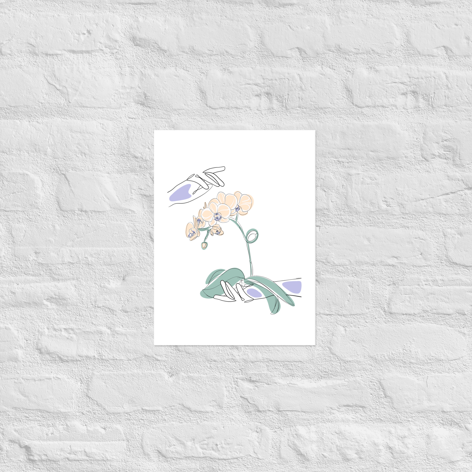 Mains Orchidées Affiche - Image 5