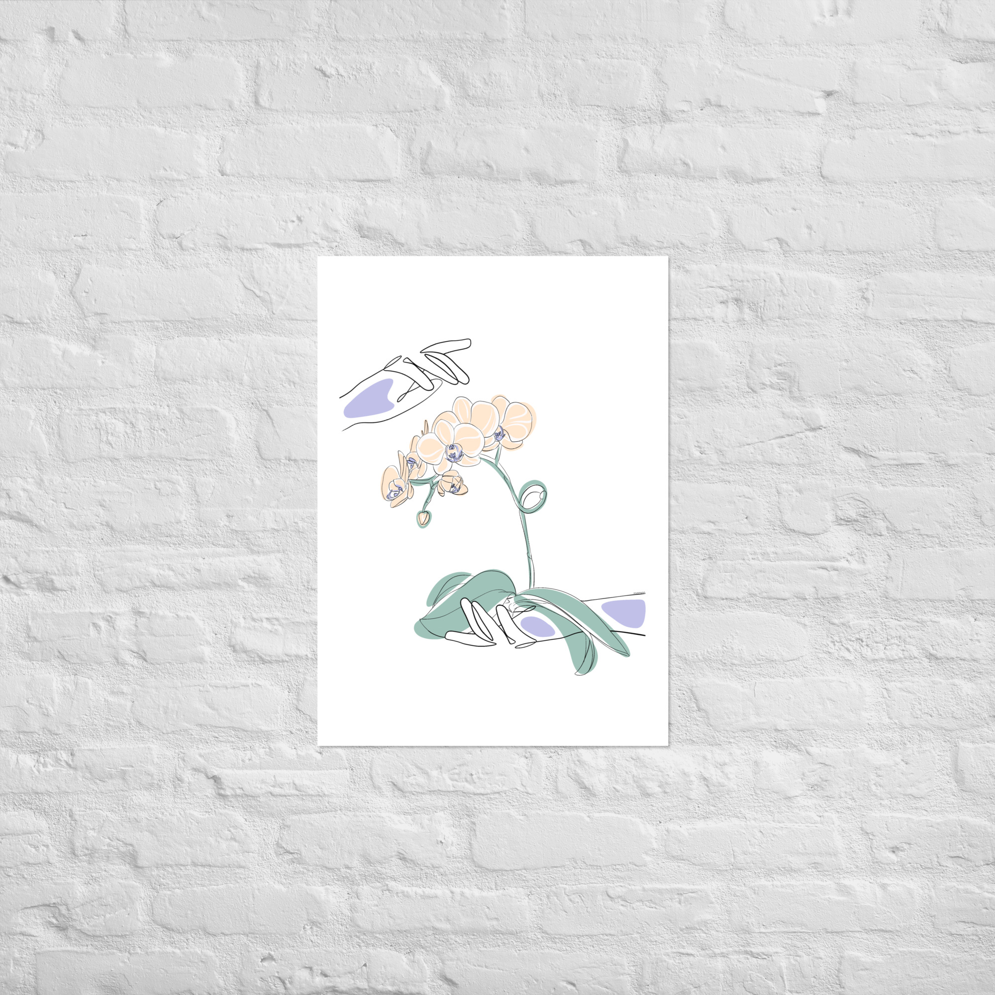 Mains Orchidées Affiche - Image 6