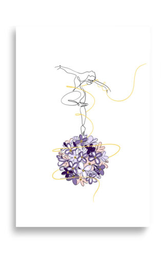 Danseuse Lilas Affiche