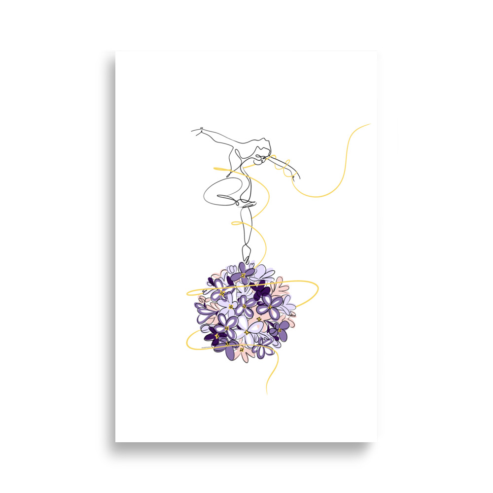 Danseuse Lilas Affiche