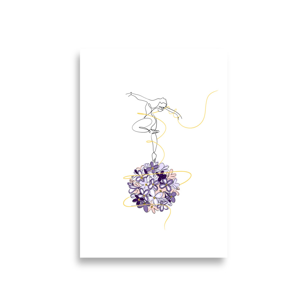 Danseuse Lilas Affiche - Image 2