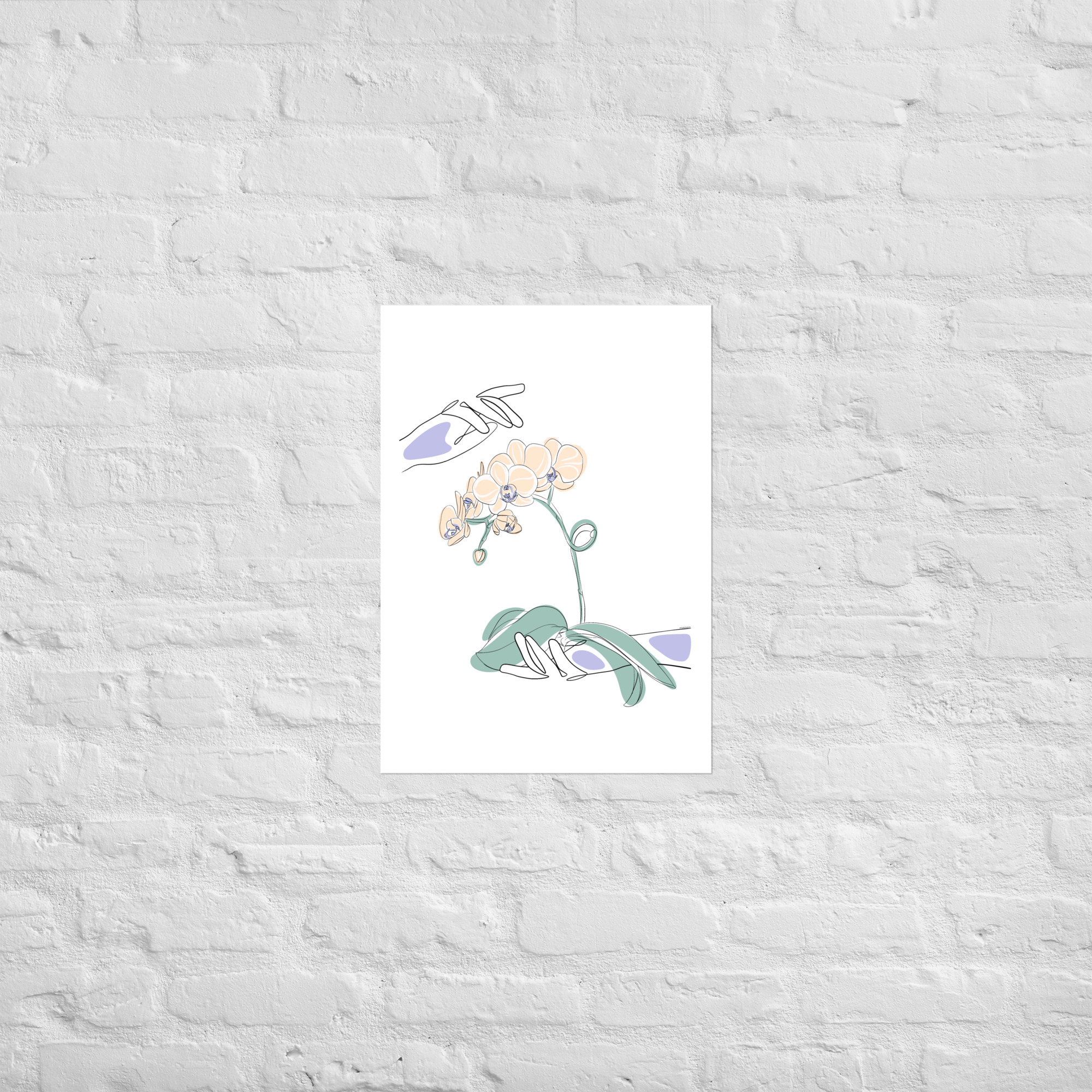 Mains Orchidées Affiche - Image 3