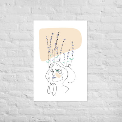 Femme Lavande Affiche