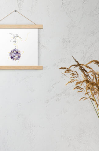 Danseuse Lilas Affiche avec accroches