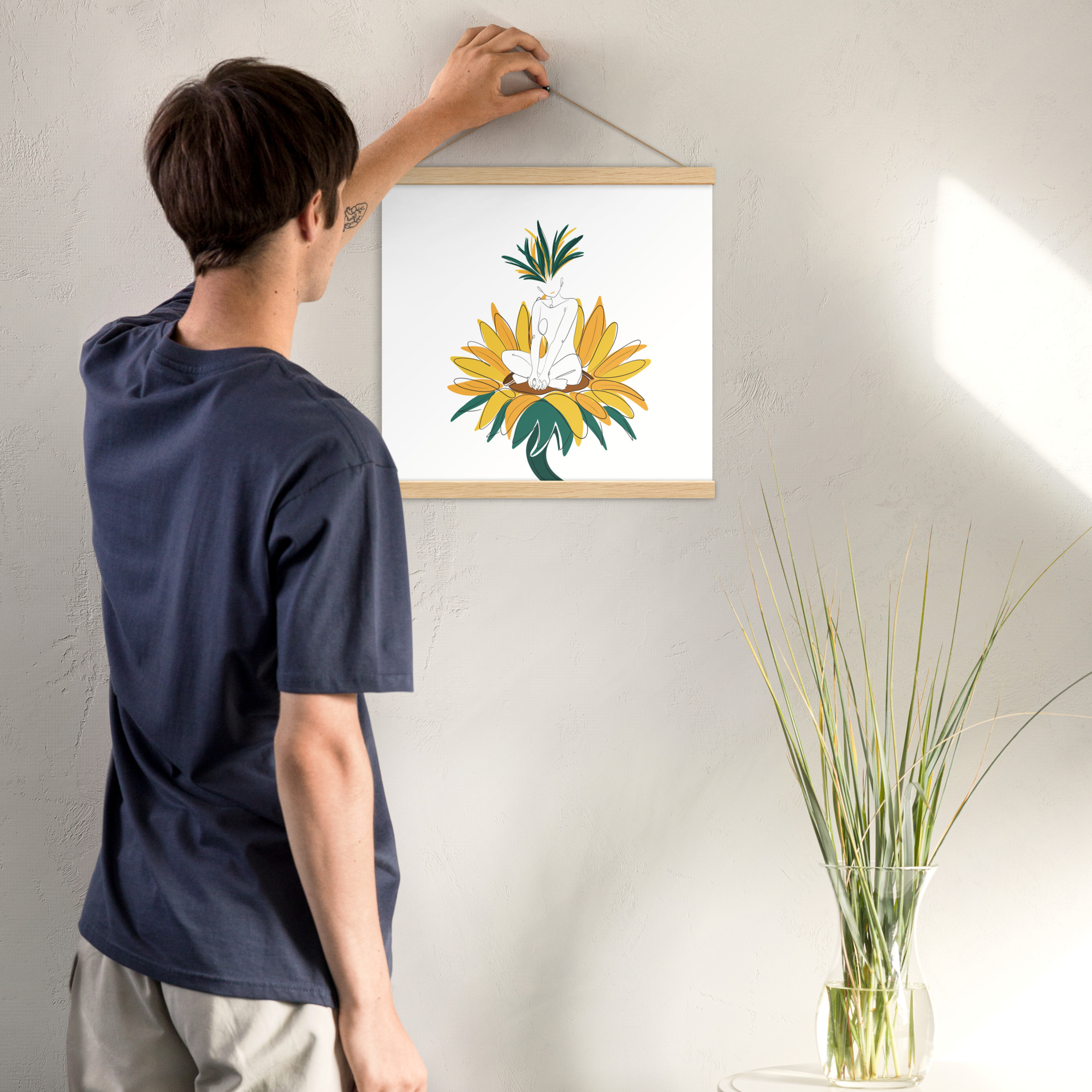 Corps Tournesol Affiche avec accroches - Image 4