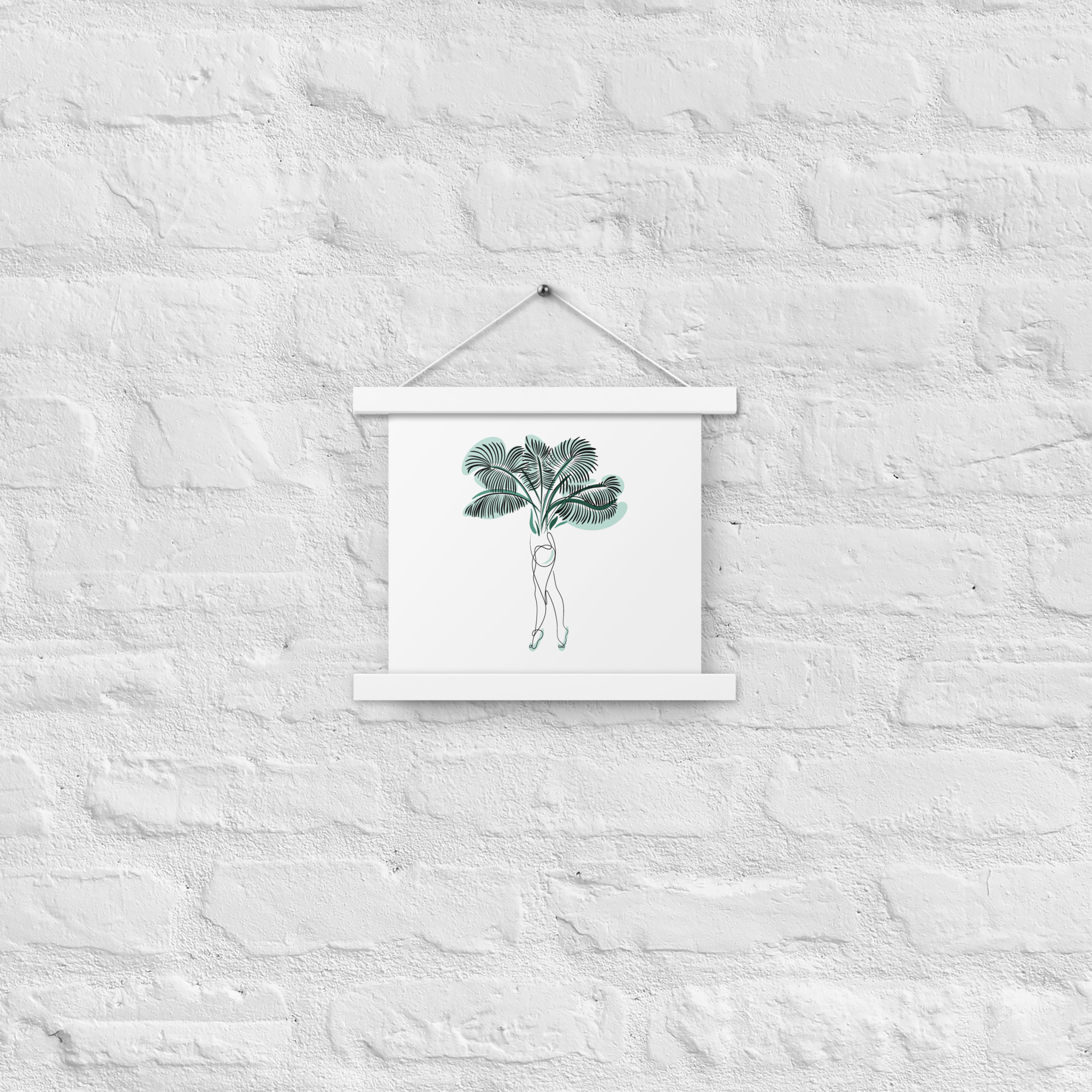Femme Palmier Affiche avec accroches - Image 6