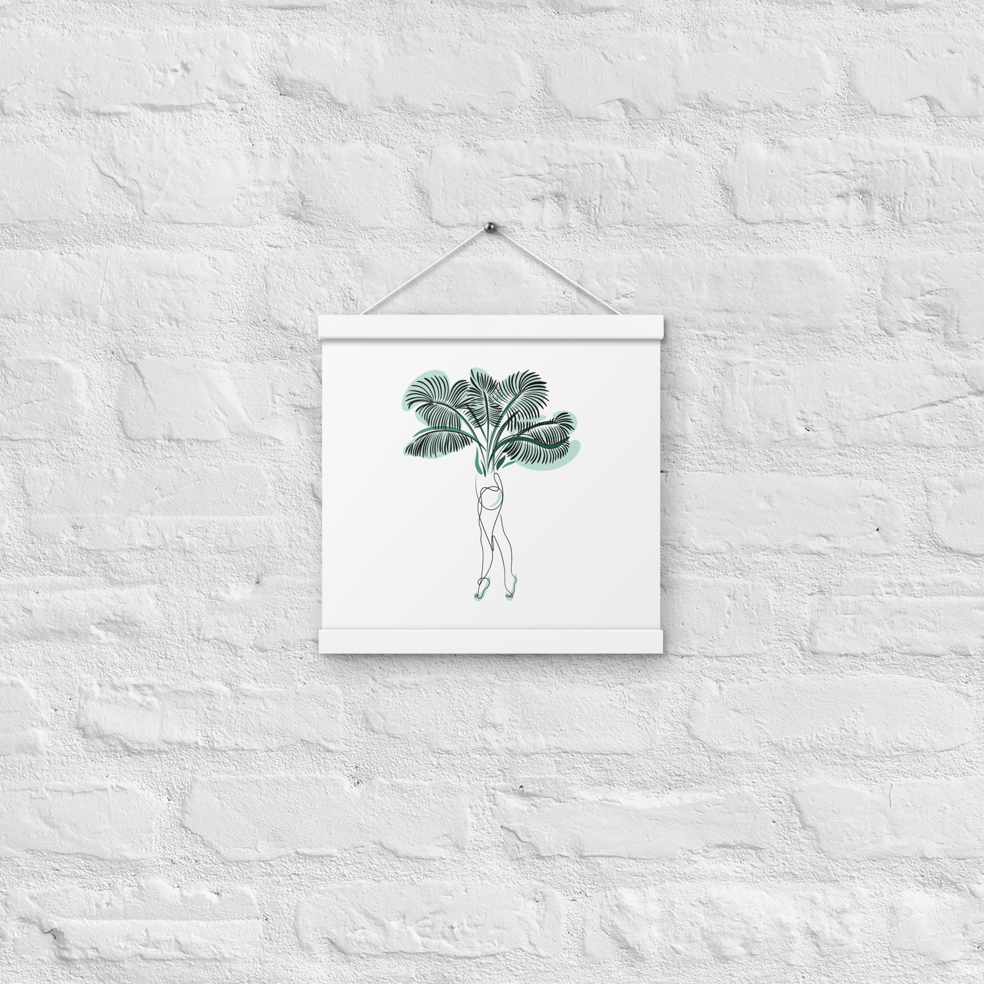 Femme Palmier Affiche avec accroches - Image 7