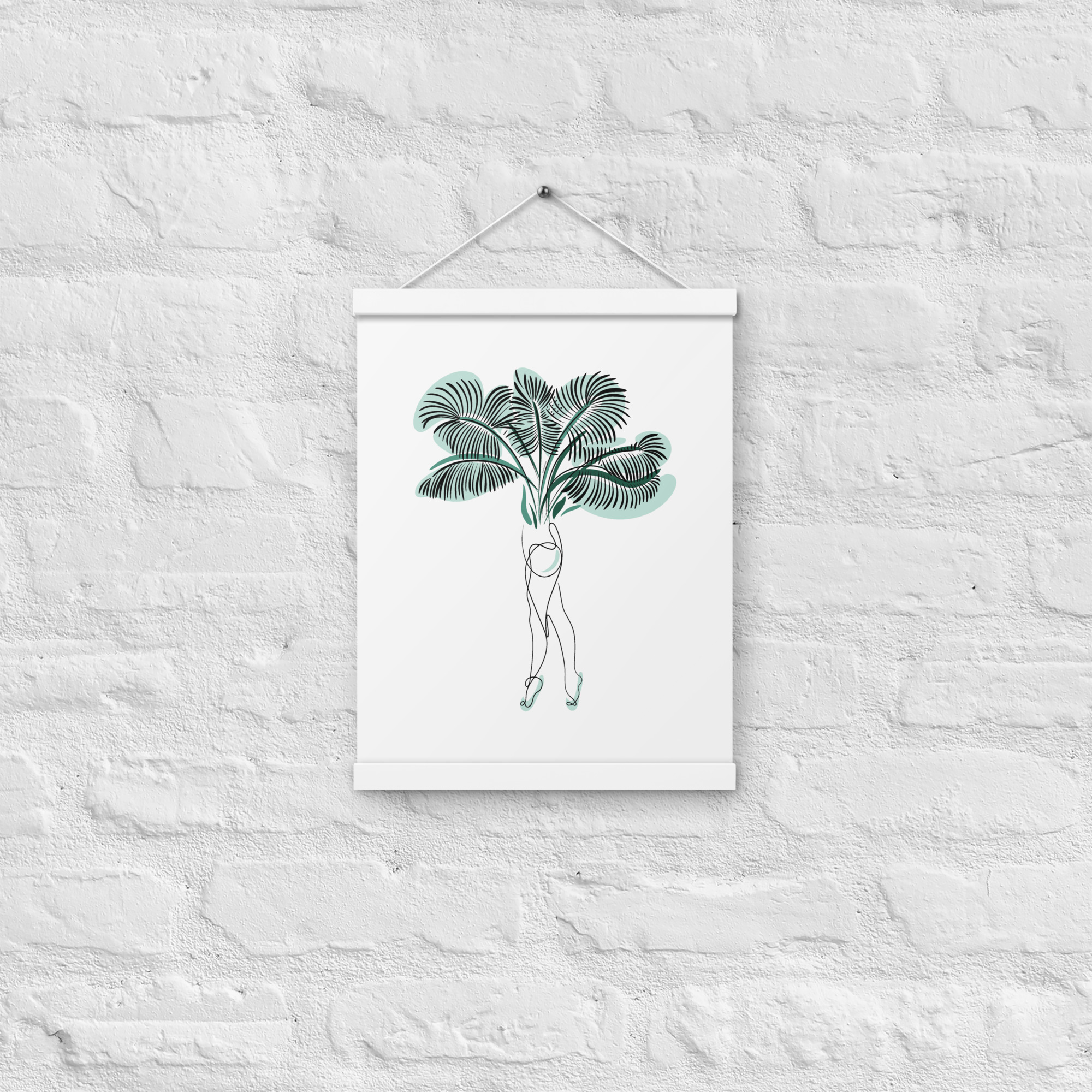 Femme Palmier Affiche avec accroches - Image 8