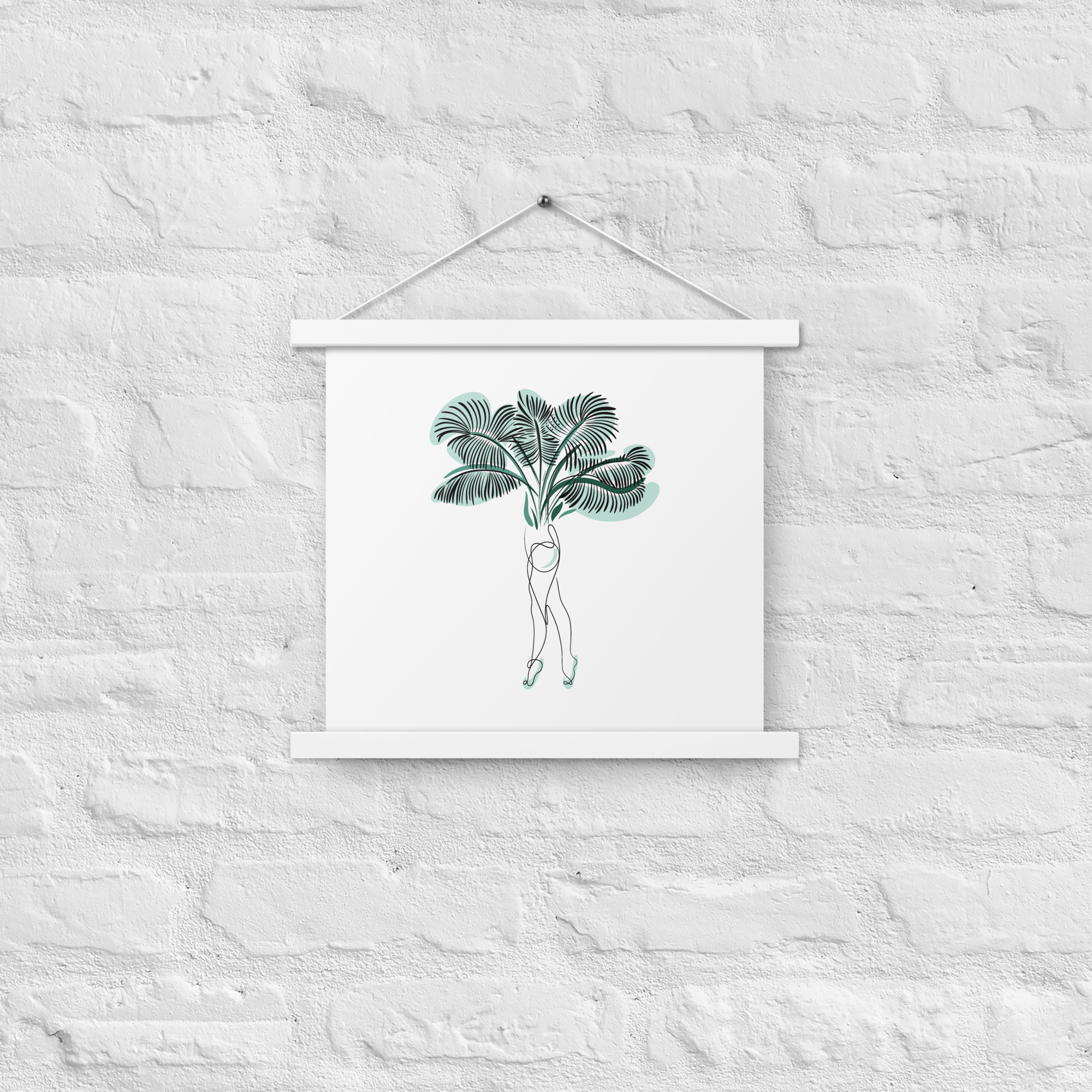 Femme Palmier Affiche avec accroches - Image 9