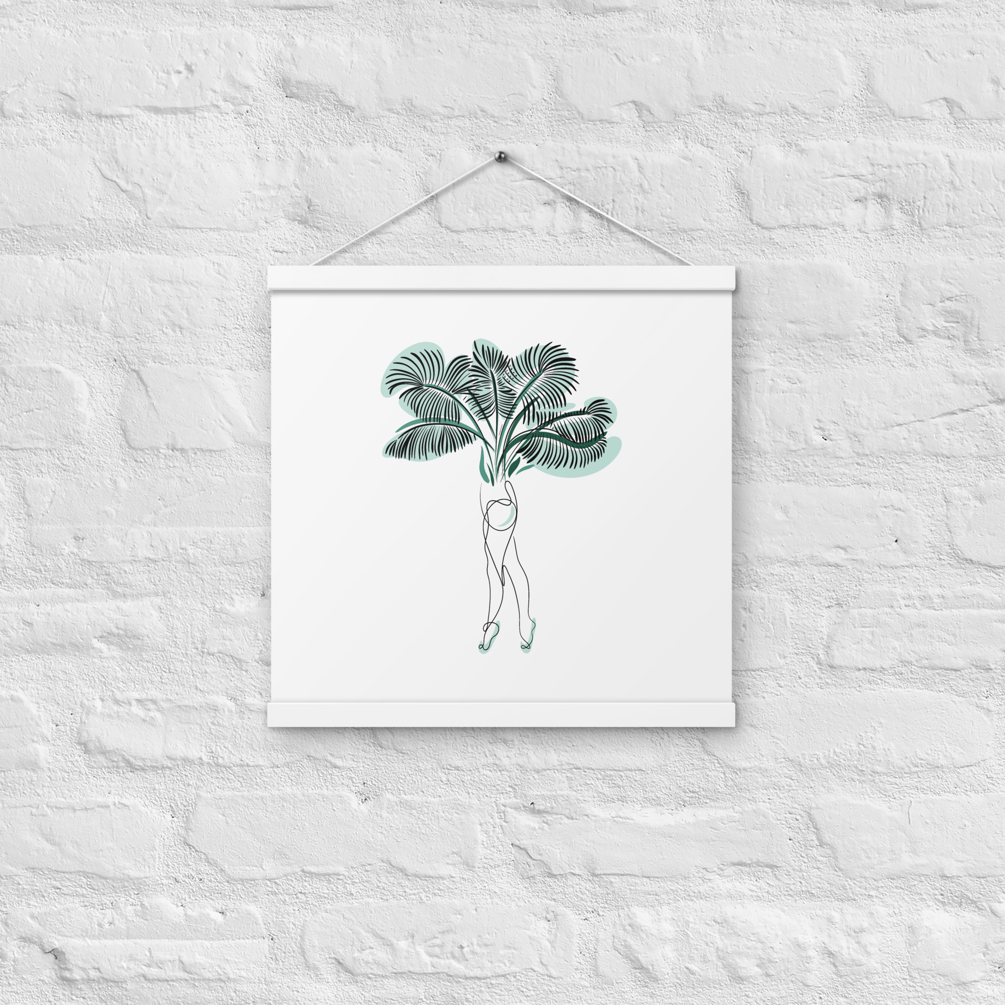 Femme Palmier Affiche avec accroches - Image 10