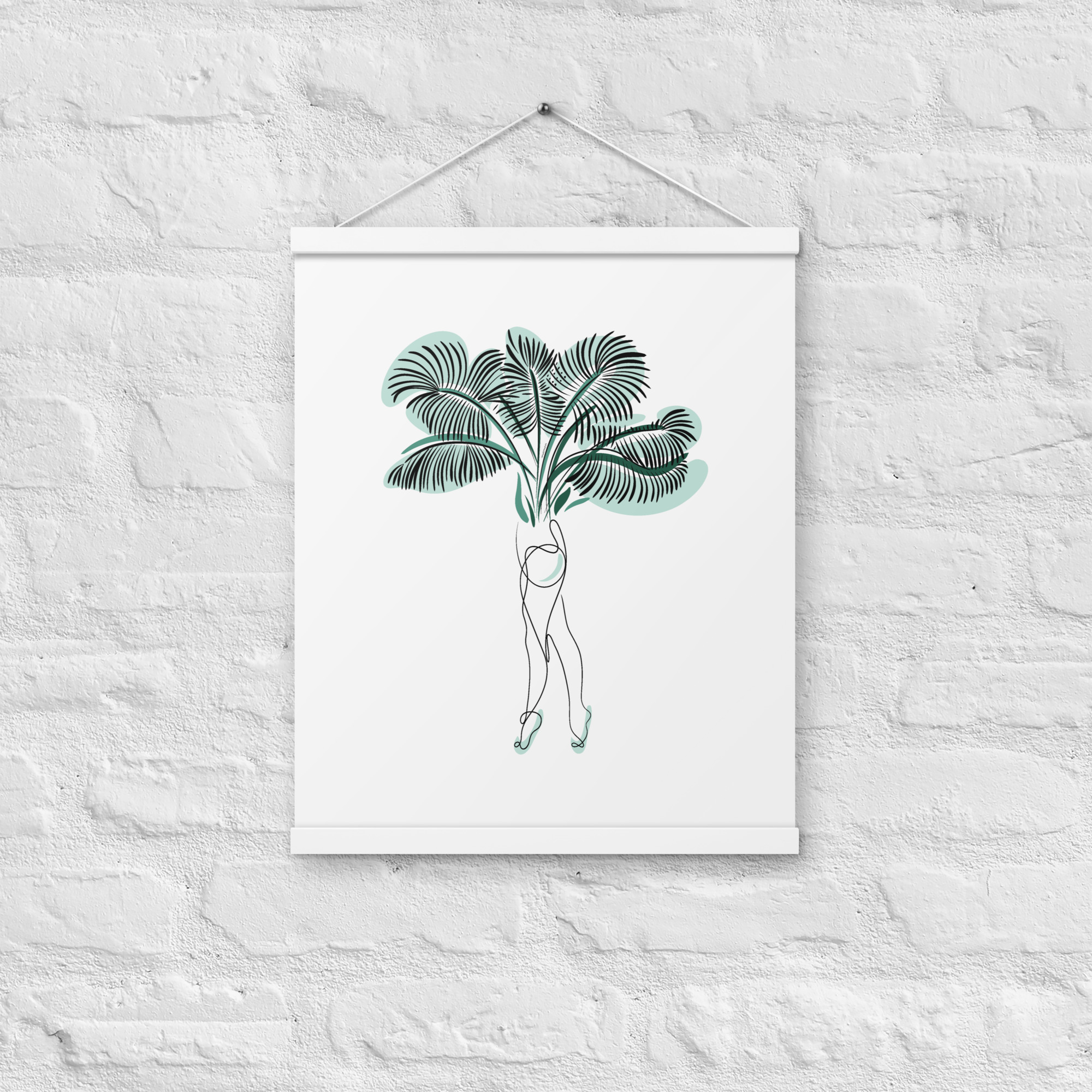 Femme Palmier Affiche avec accroches - Image 11