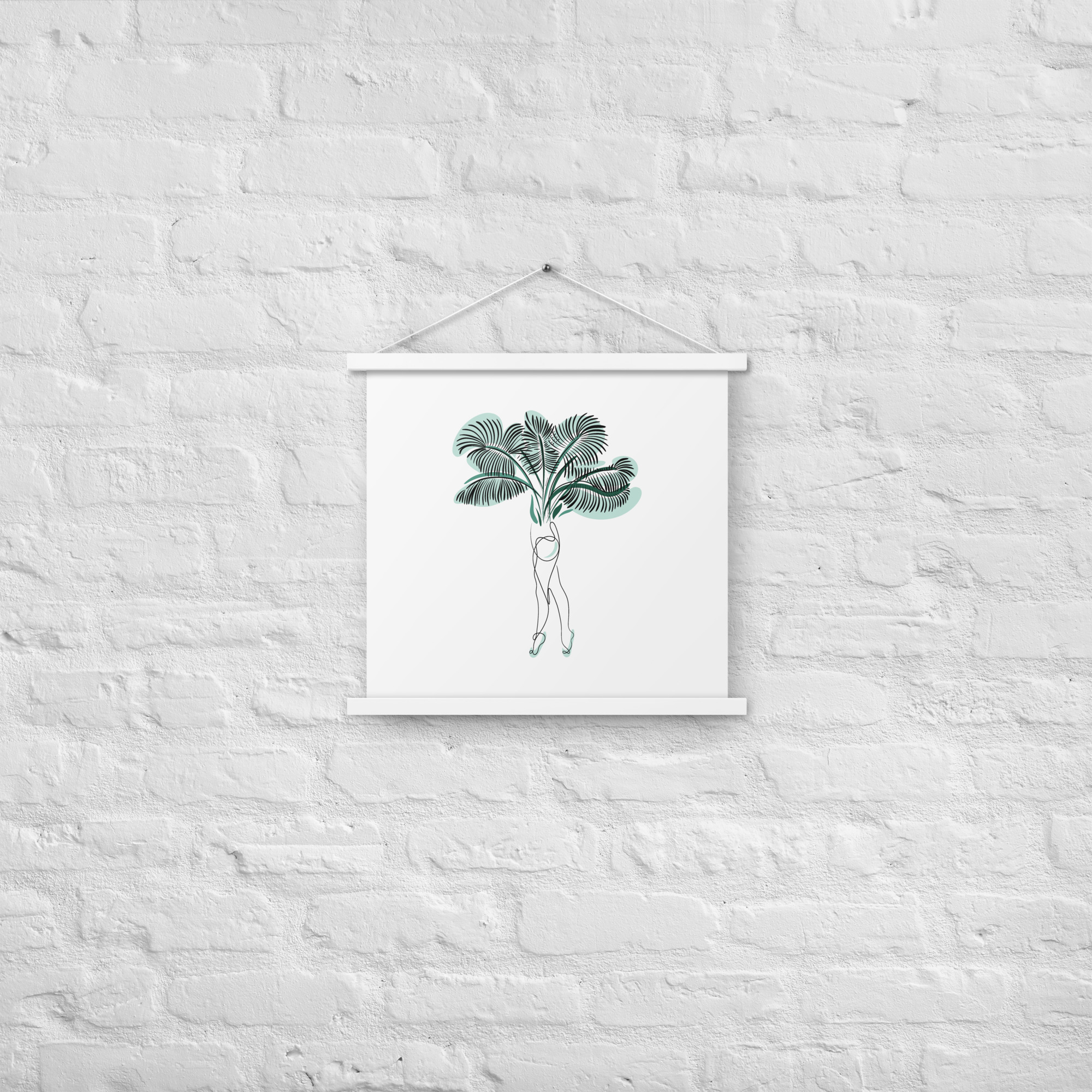 Femme Palmier Affiche avec accroches - Image 12