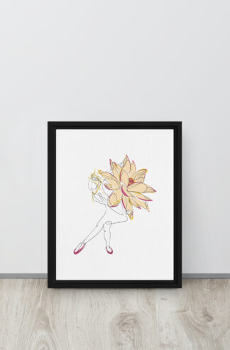 Danseuse Lotus Toile encadrée