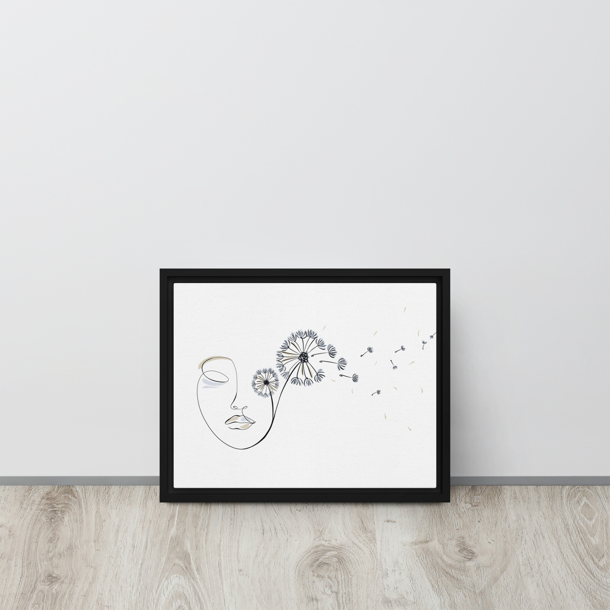 Femme Pissenlit Toile encadrée - Image 4