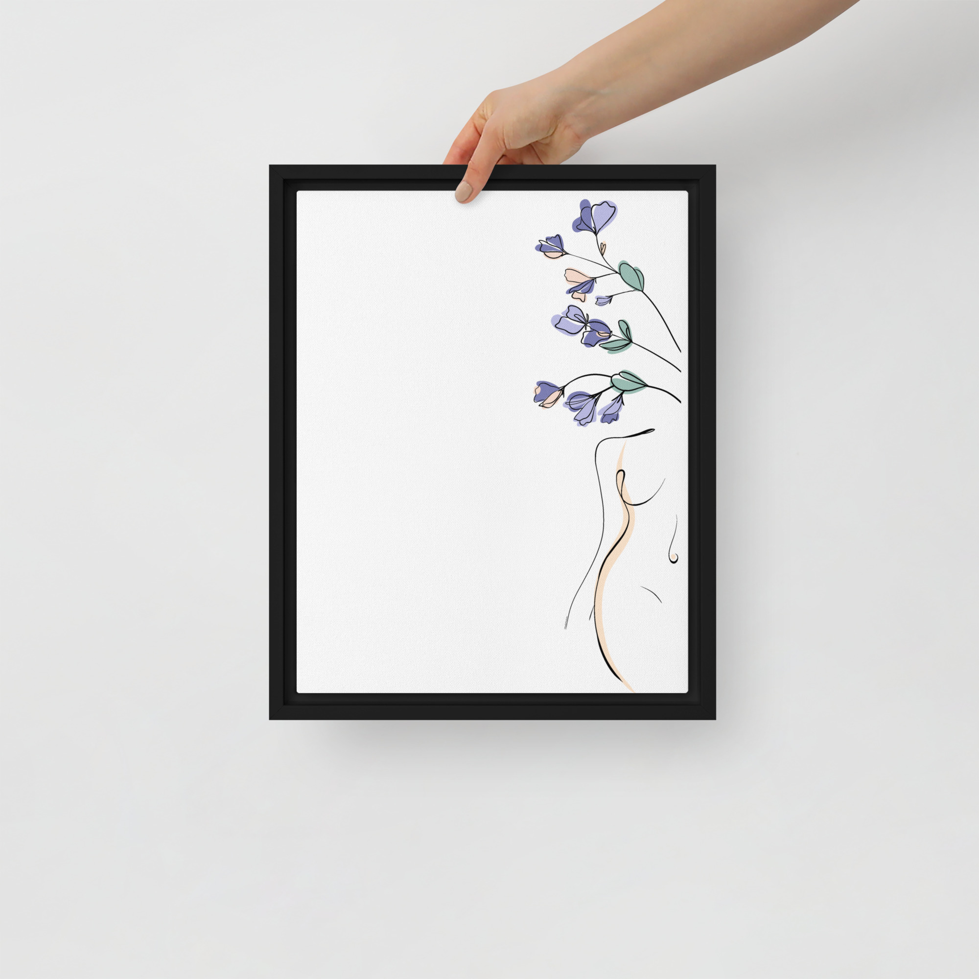 Corps Fleuri Toile encadrée - Image 4
