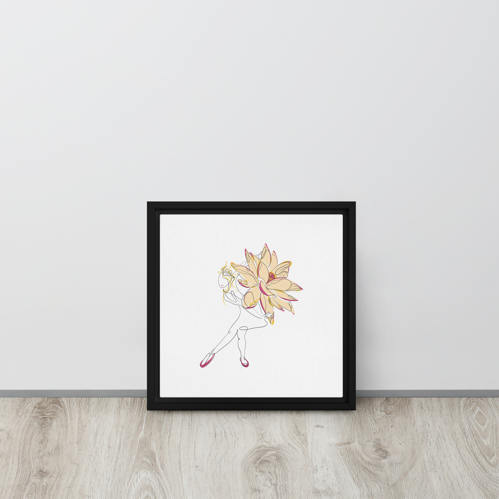 Danseuse Lotus Toile encadrée - Image 4