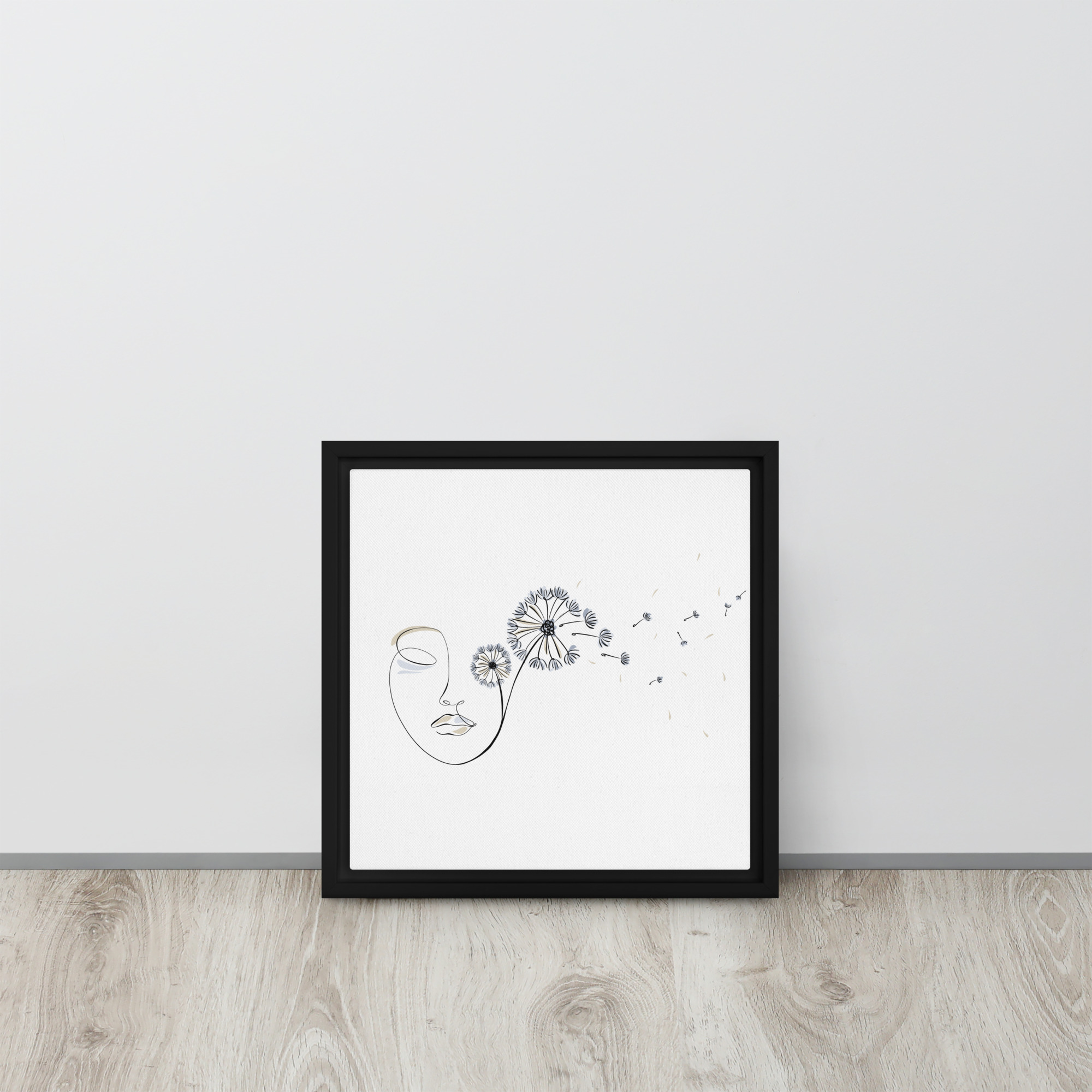 Femme Pissenlit Toile encadrée - Image 5