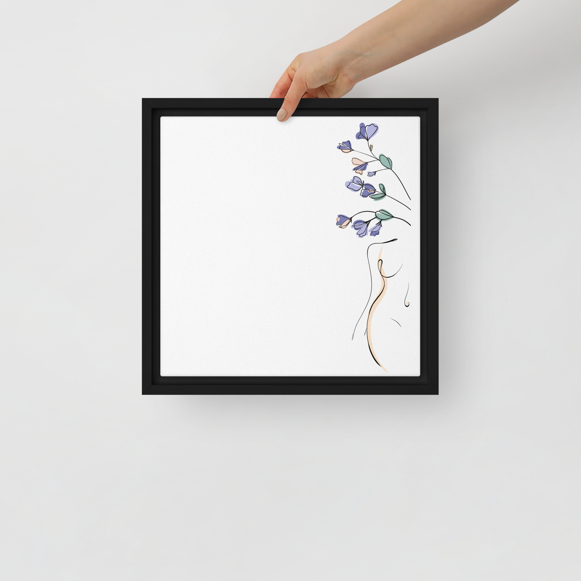 Corps Fleuri Toile encadrée - Image 5