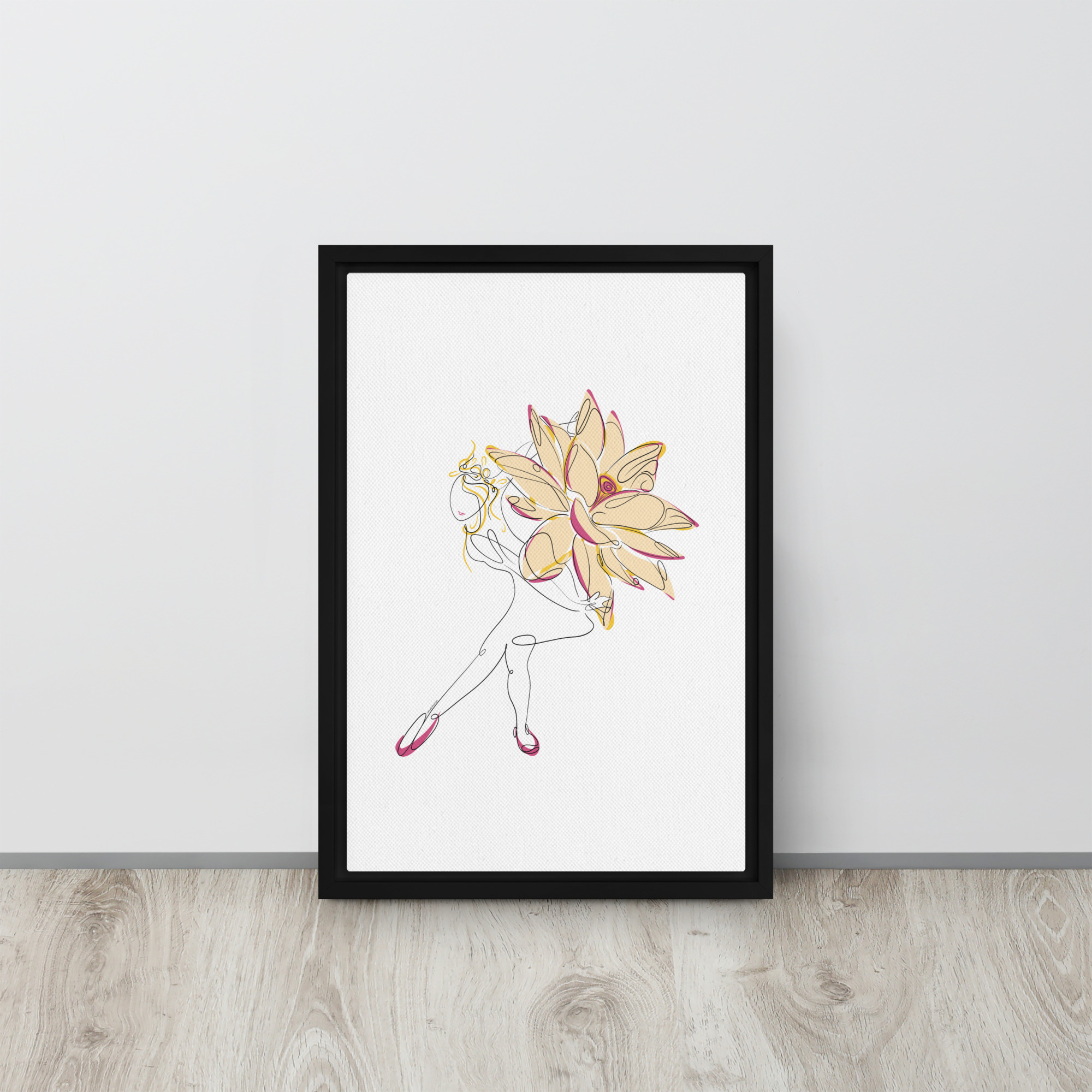 Danseuse Lotus Toile encadrée - Image 6