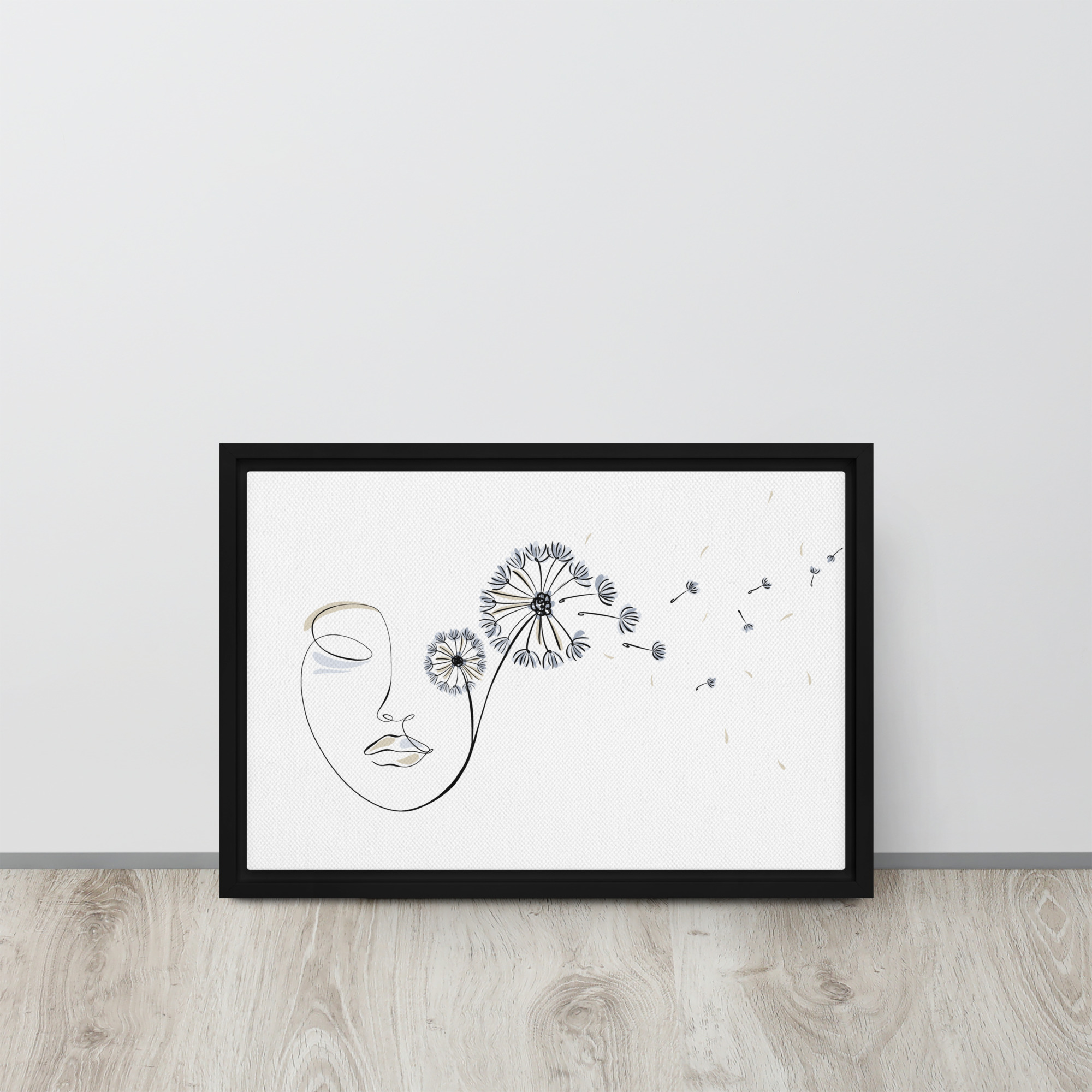 Femme Pissenlit Toile encadrée - Image 6