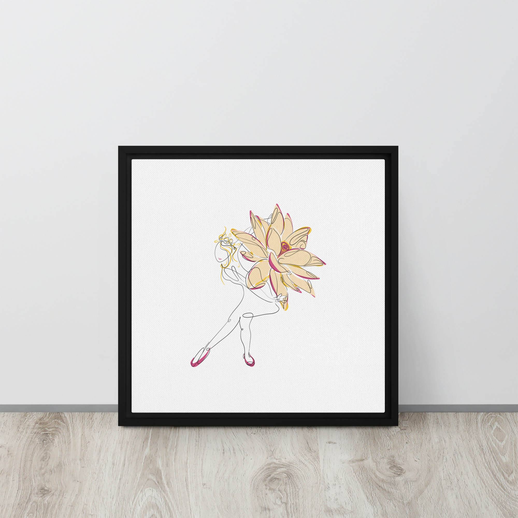 Danseuse Lotus Toile encadrée - Image 7