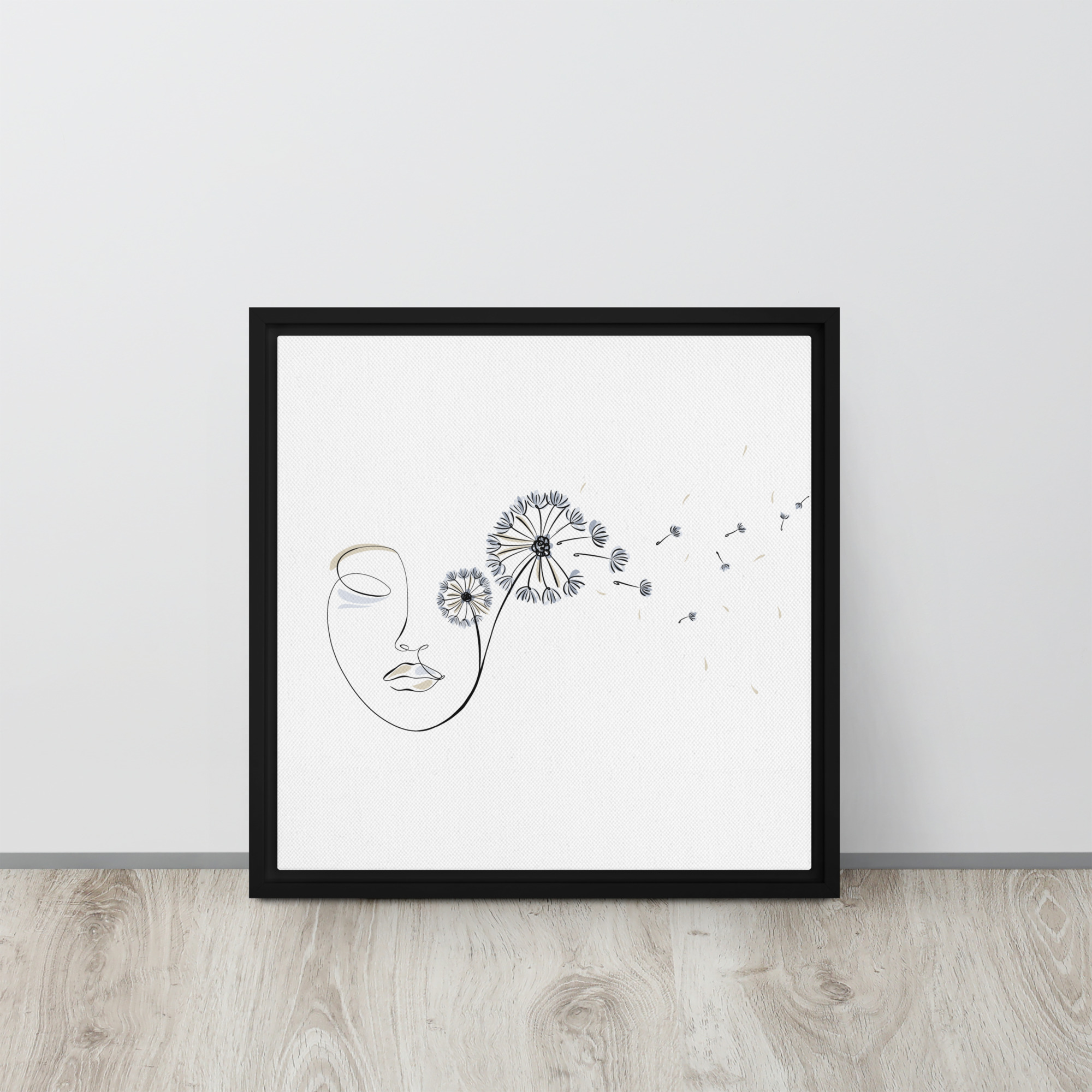 Femme Pissenlit Toile encadrée - Image 7