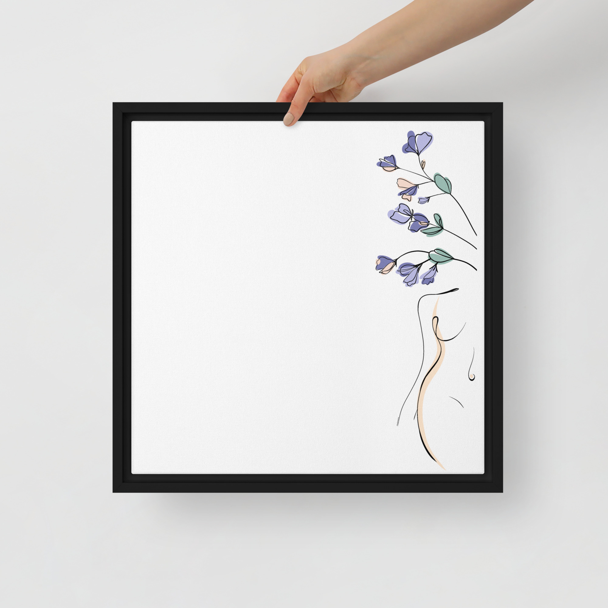 Corps Fleuri Toile encadrée - Image 8