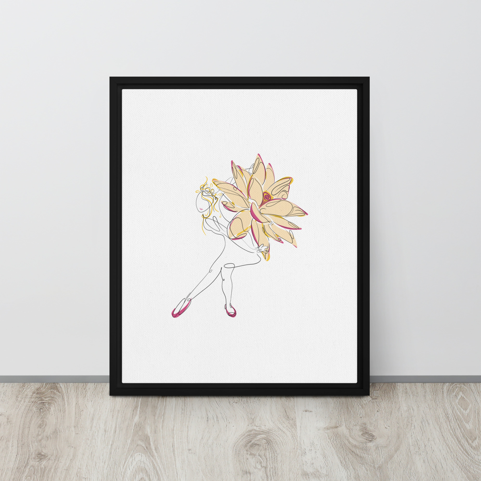 Danseuse Lotus Toile encadrée - Image 8