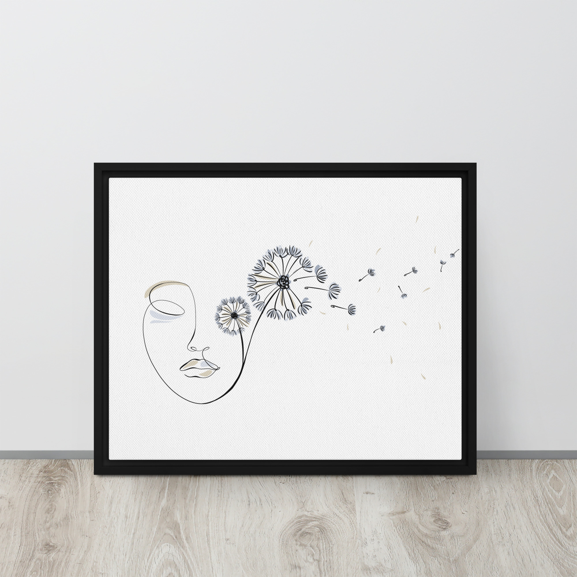 Femme Pissenlit Toile encadrée - Image 8