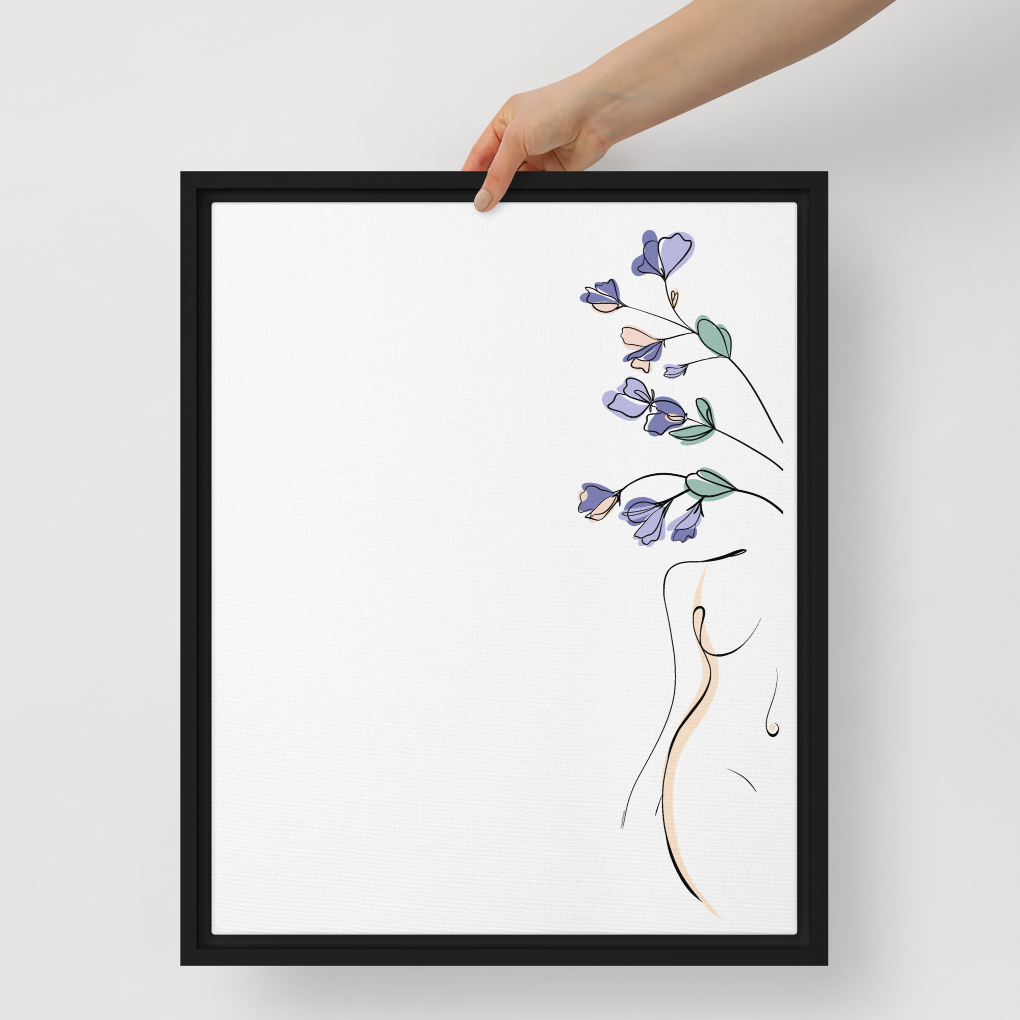 Corps Fleuri Toile encadrée - Image 9