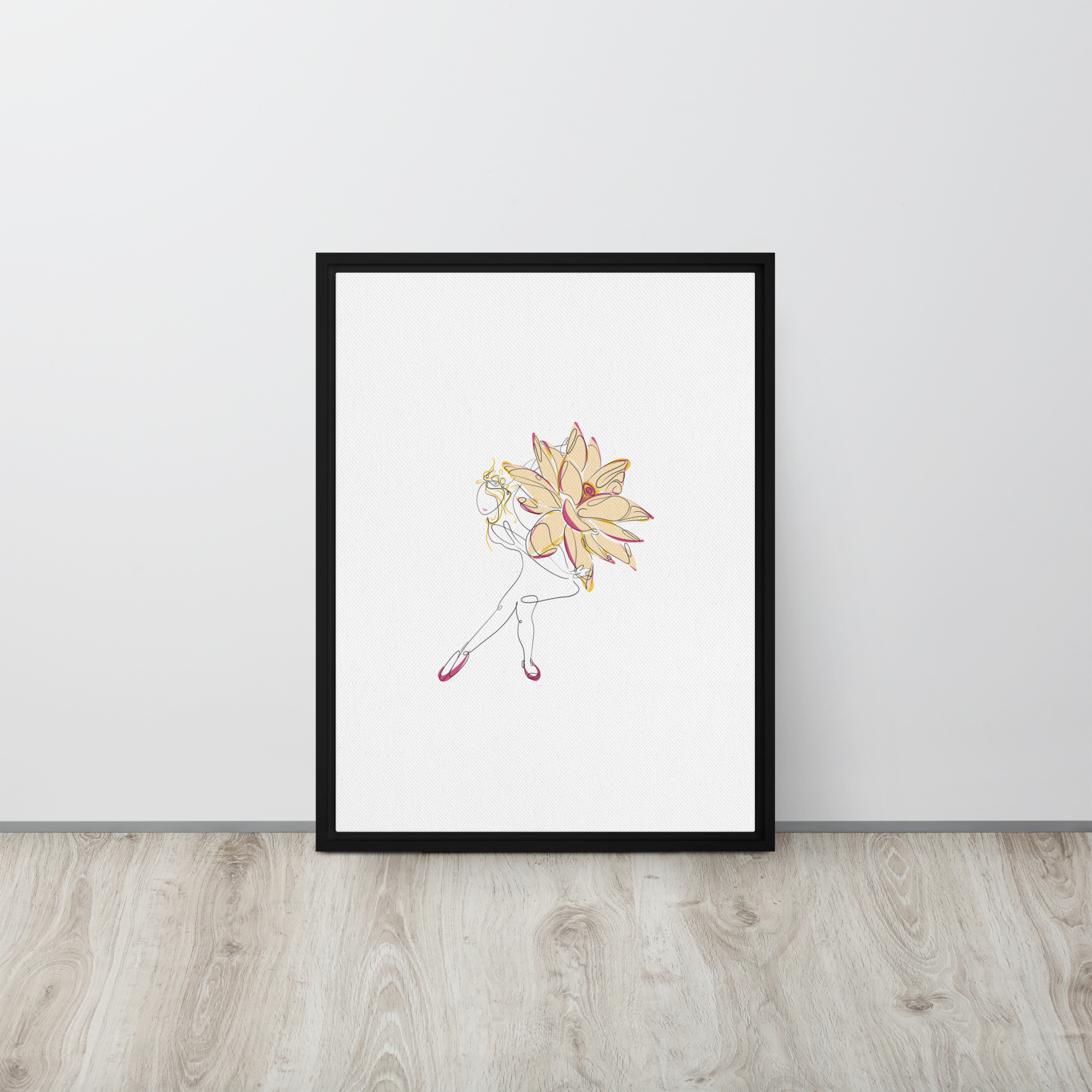 Danseuse Lotus Toile encadrée - Image 9