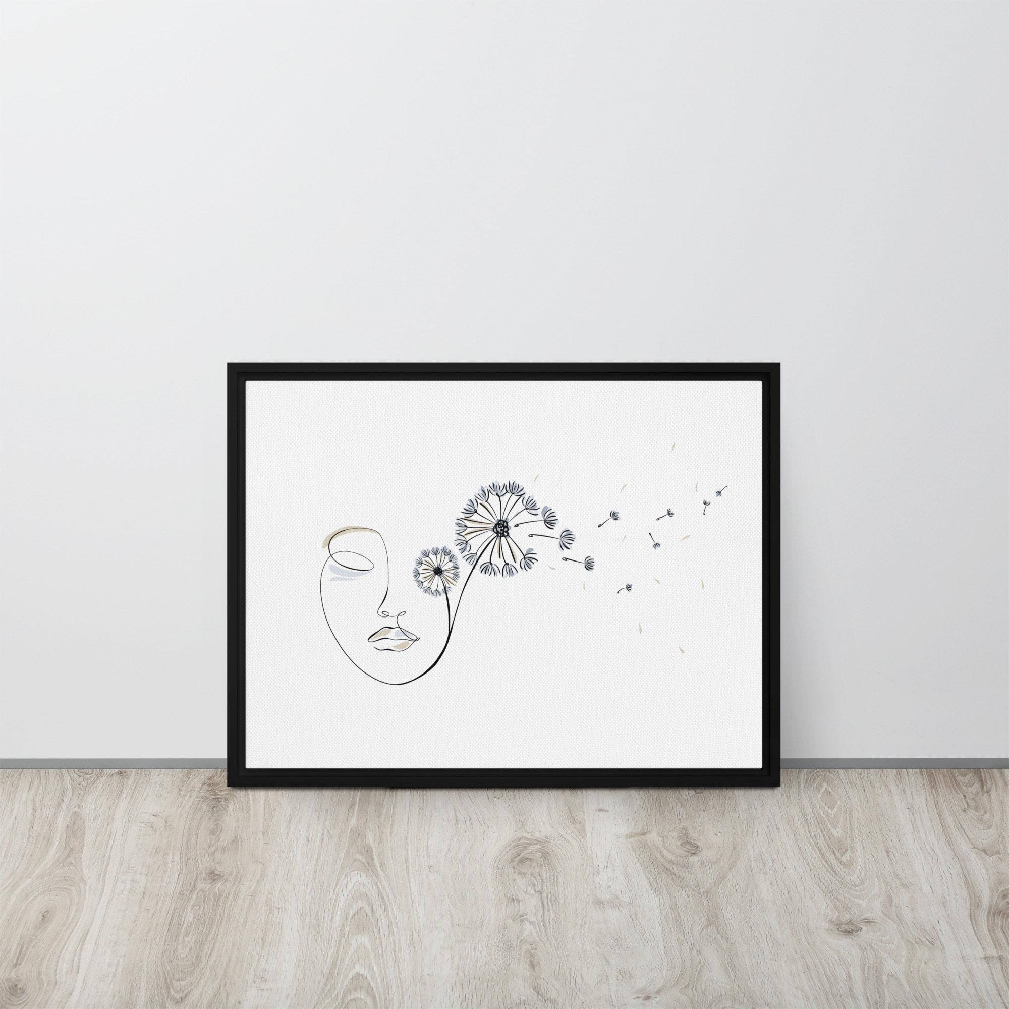 Femme Pissenlit Toile encadrée - Image 9