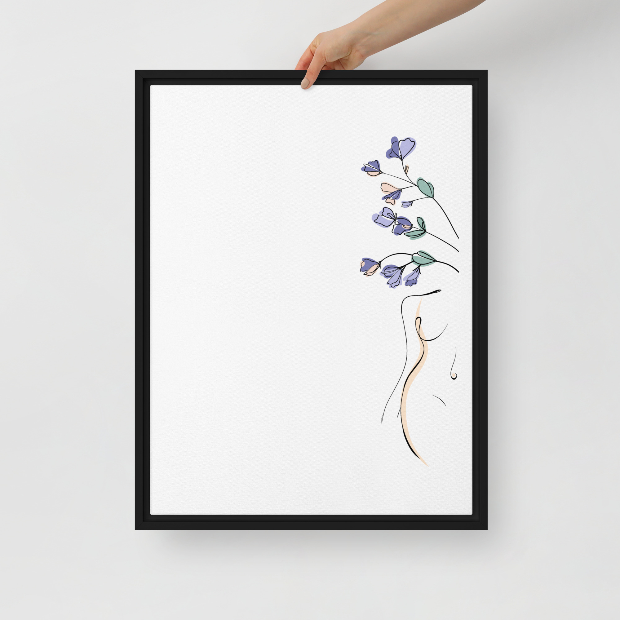 Corps Fleuri Toile encadrée - Image 10