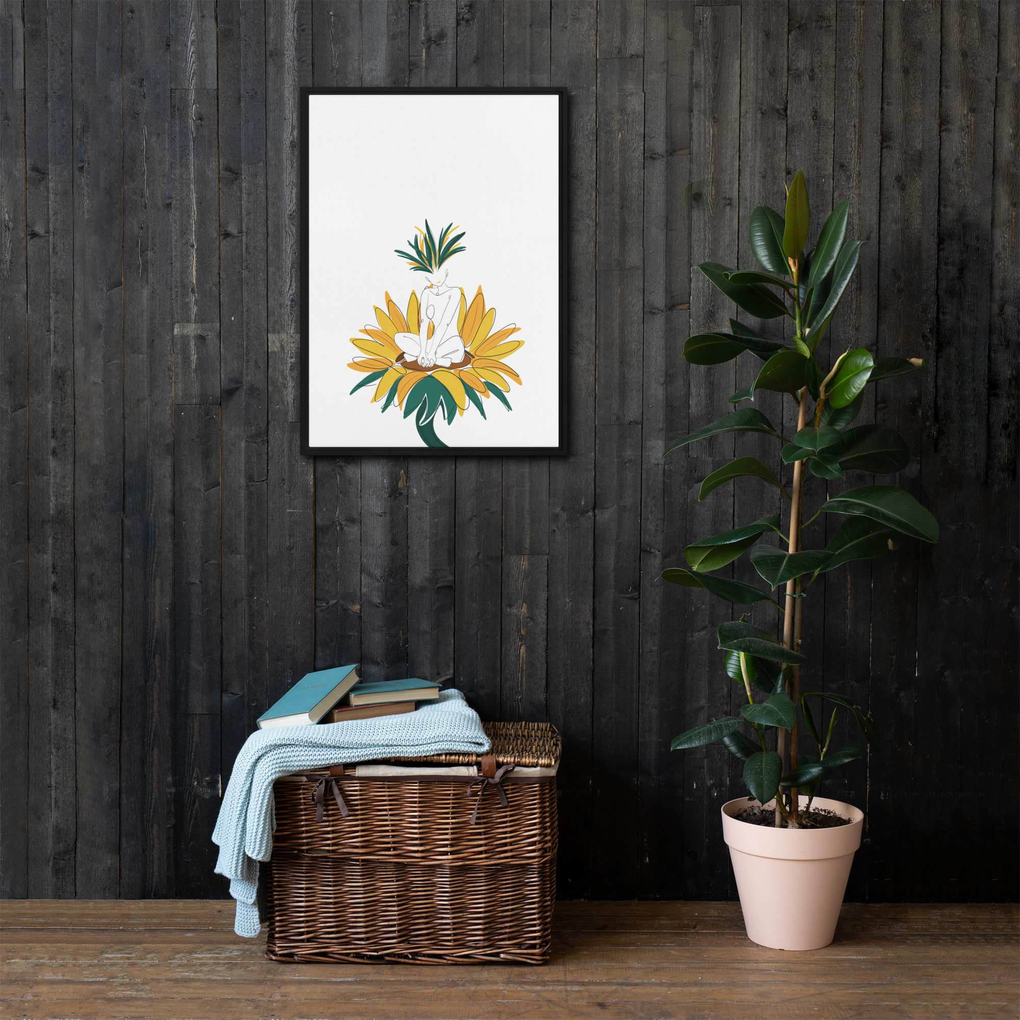 Corps Tournesol Toile encadrée - Image 11