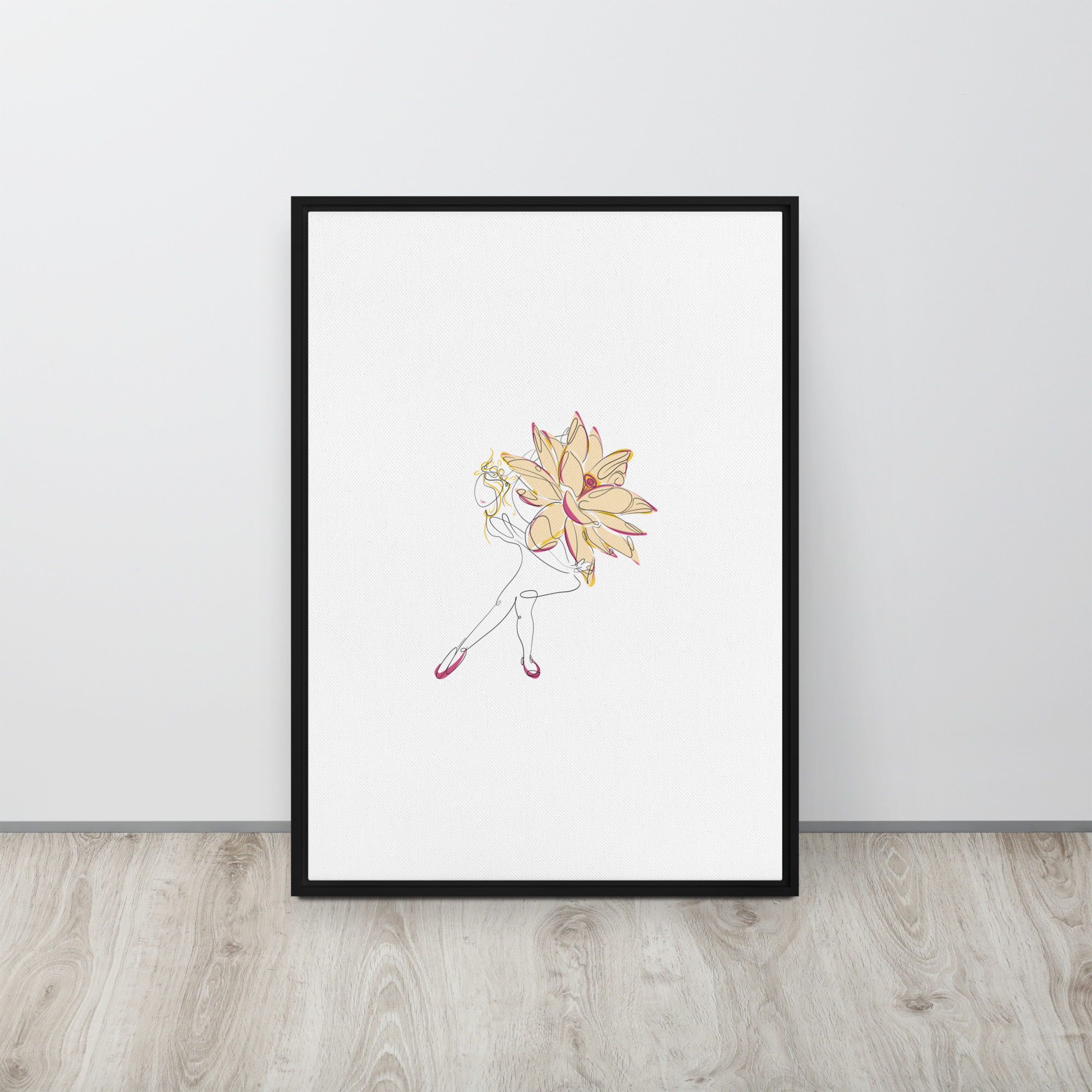 Danseuse Lotus Toile encadrée - Image 10