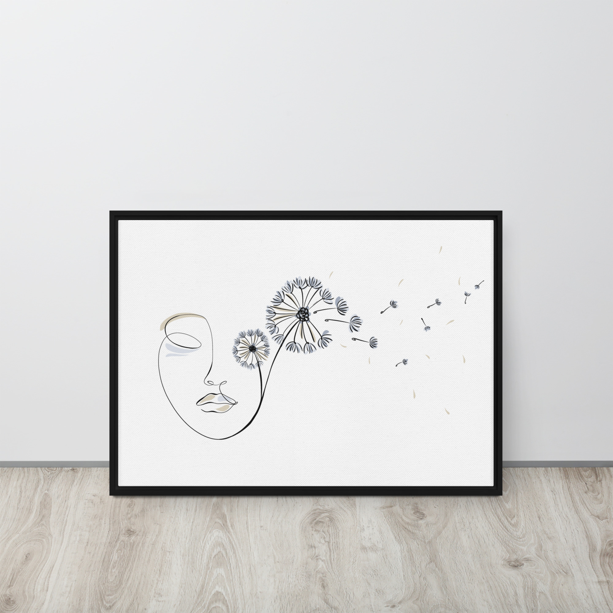 Femme Pissenlit Toile encadrée - Image 10