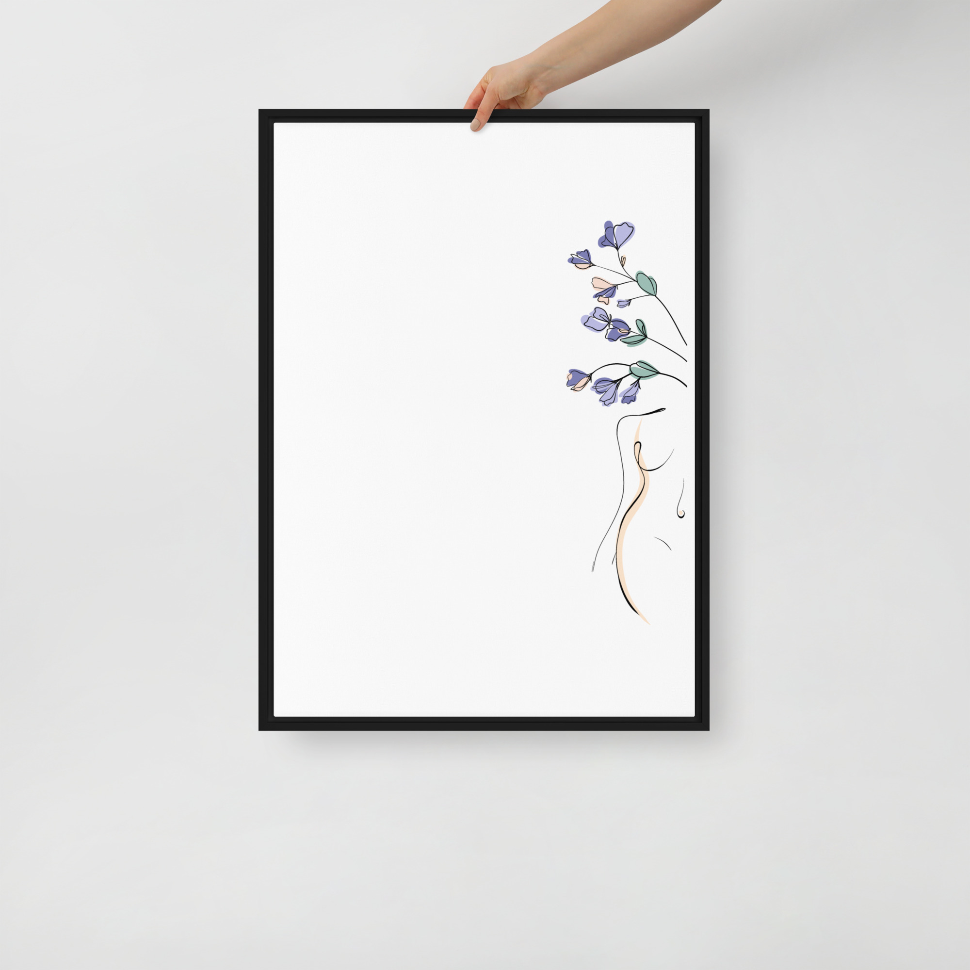 Corps Fleuri Toile encadrée - Image 11