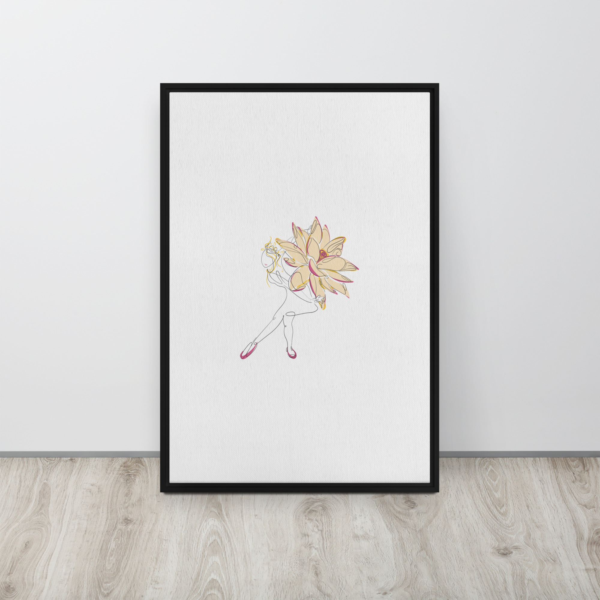 Danseuse Lotus Toile encadrée - Image 11