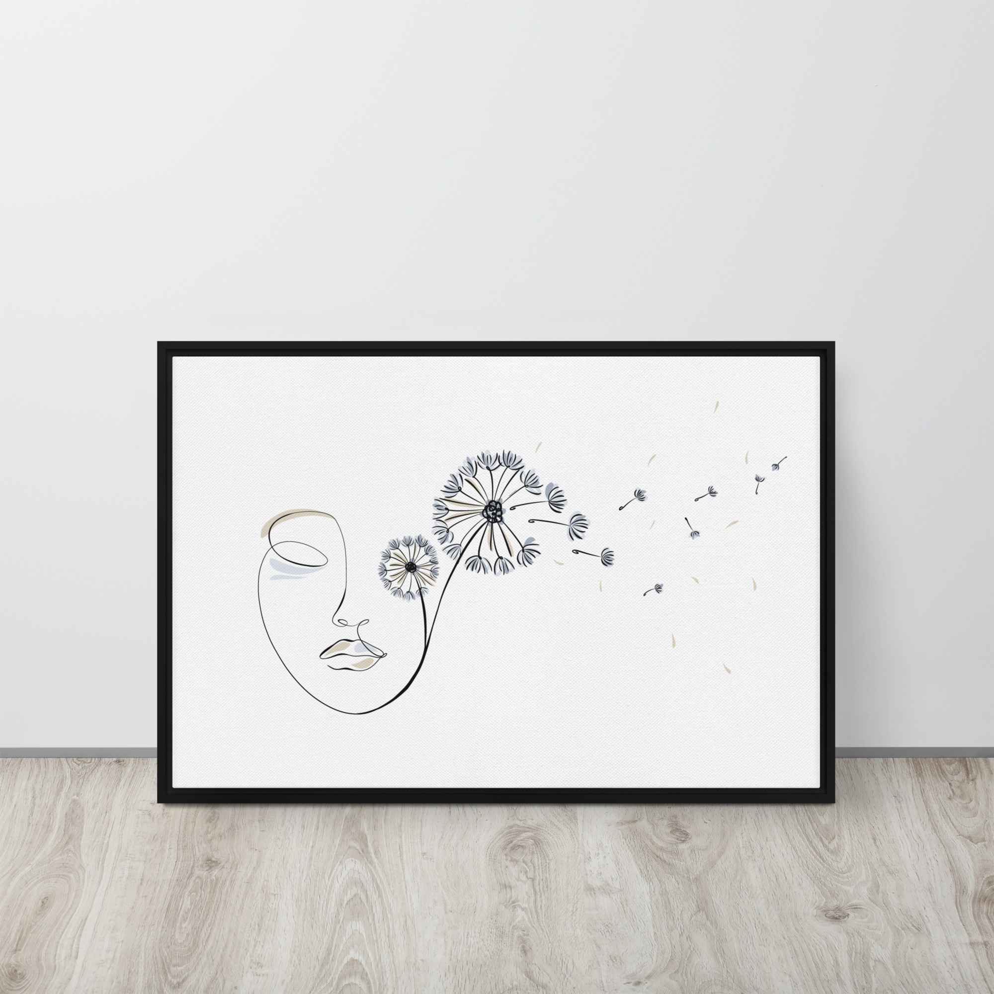 Femme Pissenlit Toile encadrée - Image 11