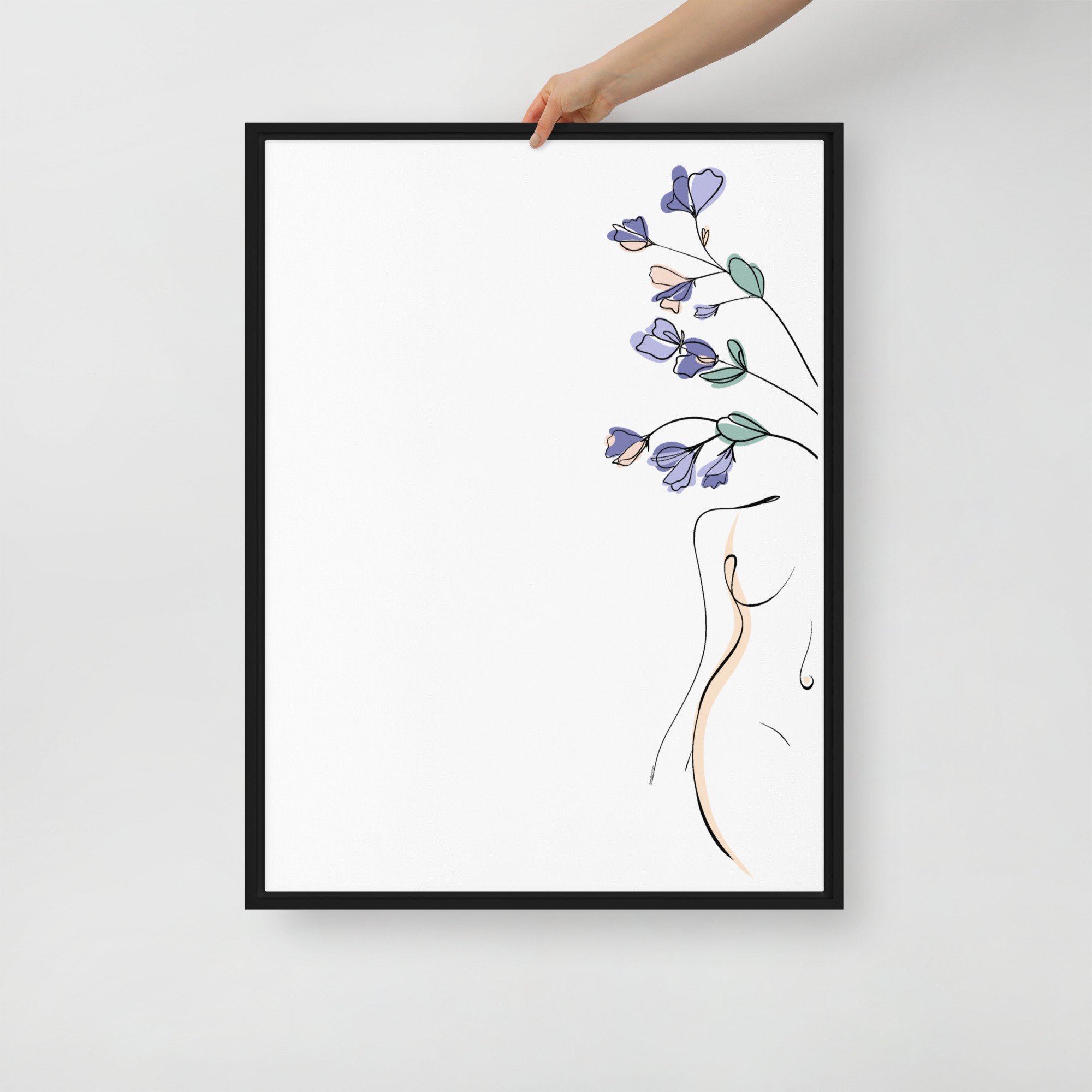 Corps Fleuri Toile encadrée - Image 12