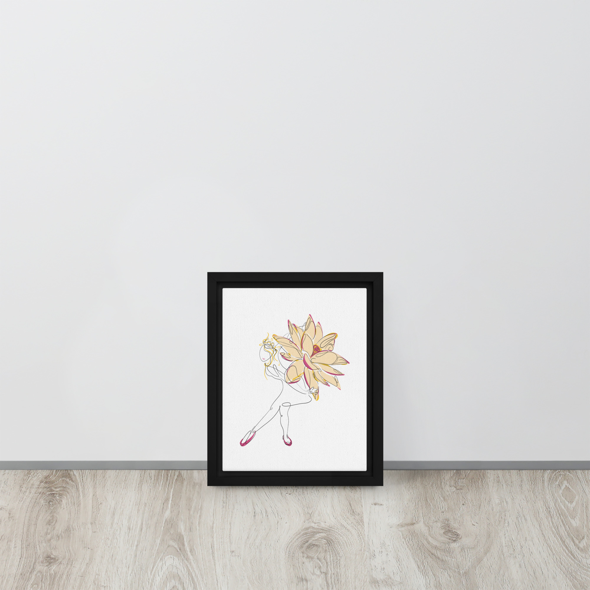 Danseuse Lotus Toile encadrée - Image 2