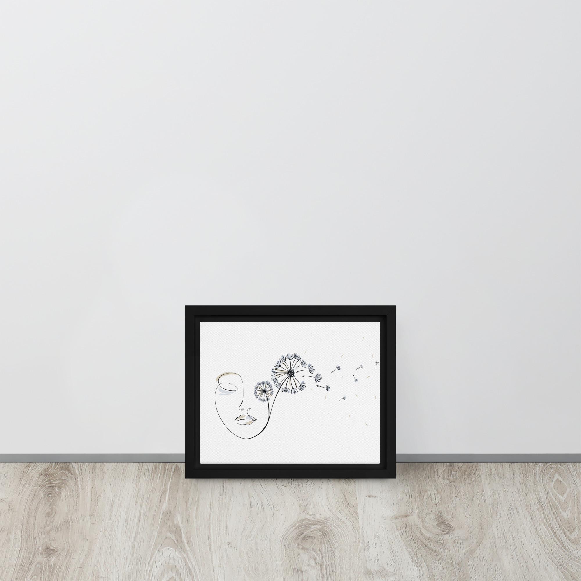 Femme Pissenlit Toile encadrée - Image 2