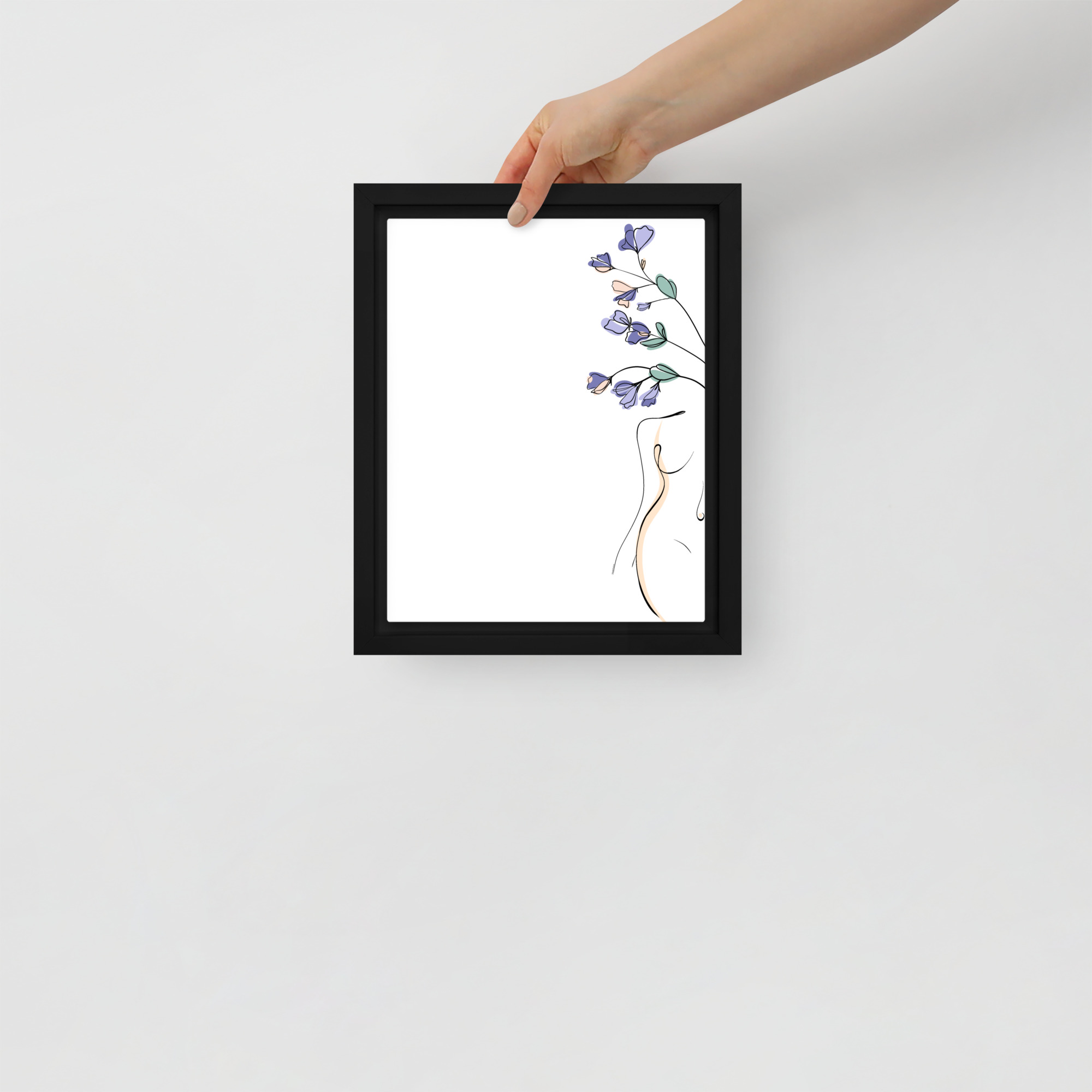 Corps Fleuri Toile encadrée - Image 2