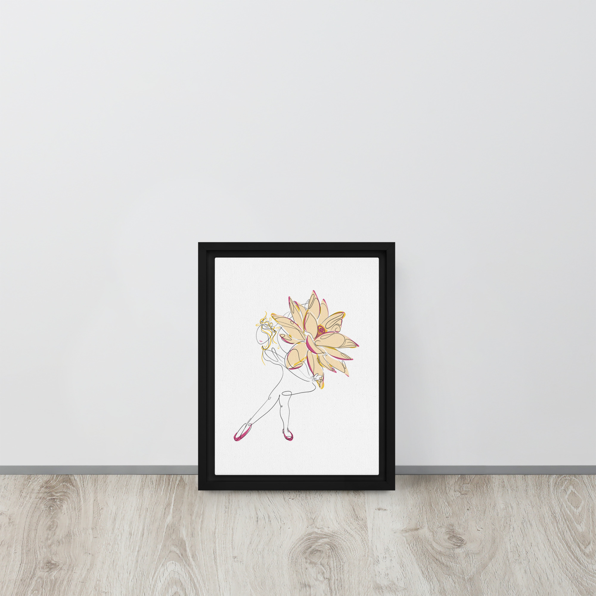Danseuse Lotus Toile encadrée - Image 3