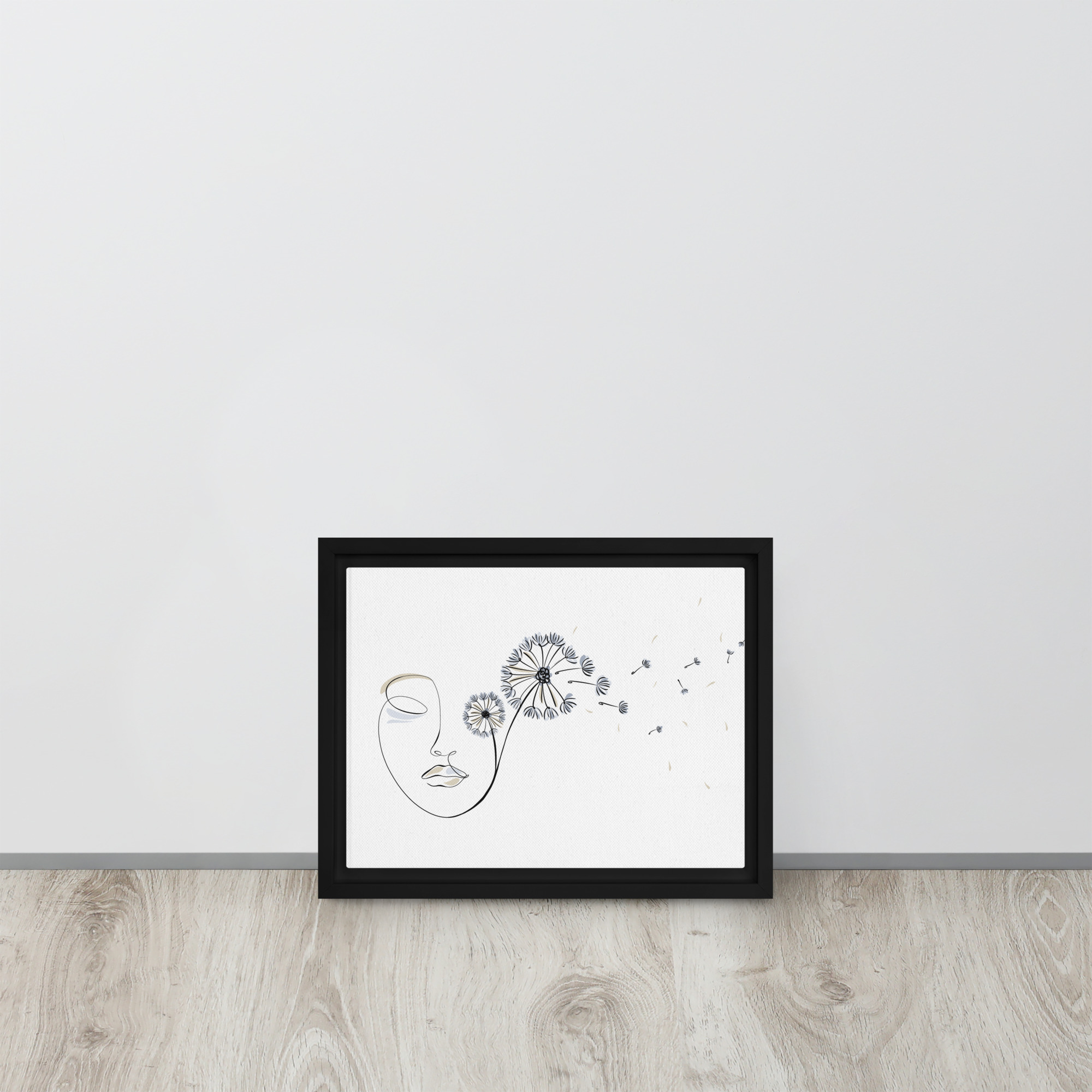 Femme Pissenlit Toile encadrée - Image 3