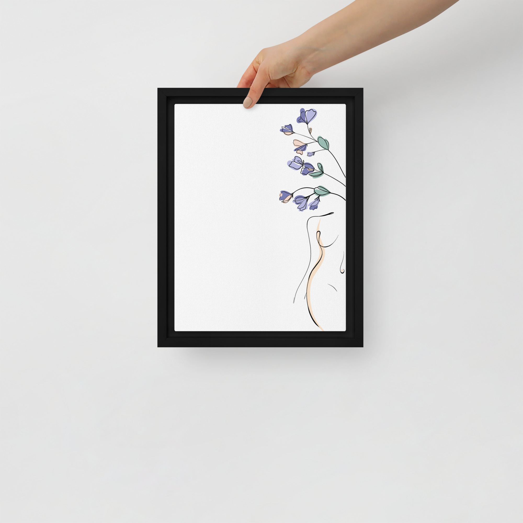 Corps Fleuri Toile encadrée - Image 3
