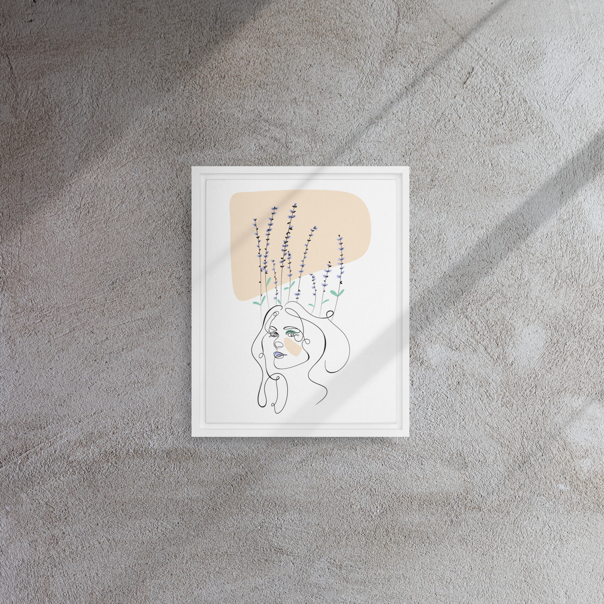 Femme Lavande Toile encadrée - Image 16